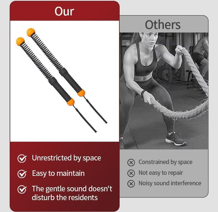 Neues Upgrade Battle Rope ohne Seil für das Heim Fitnessstudio, 2 Stück Tragbare Gewichtete Battle R