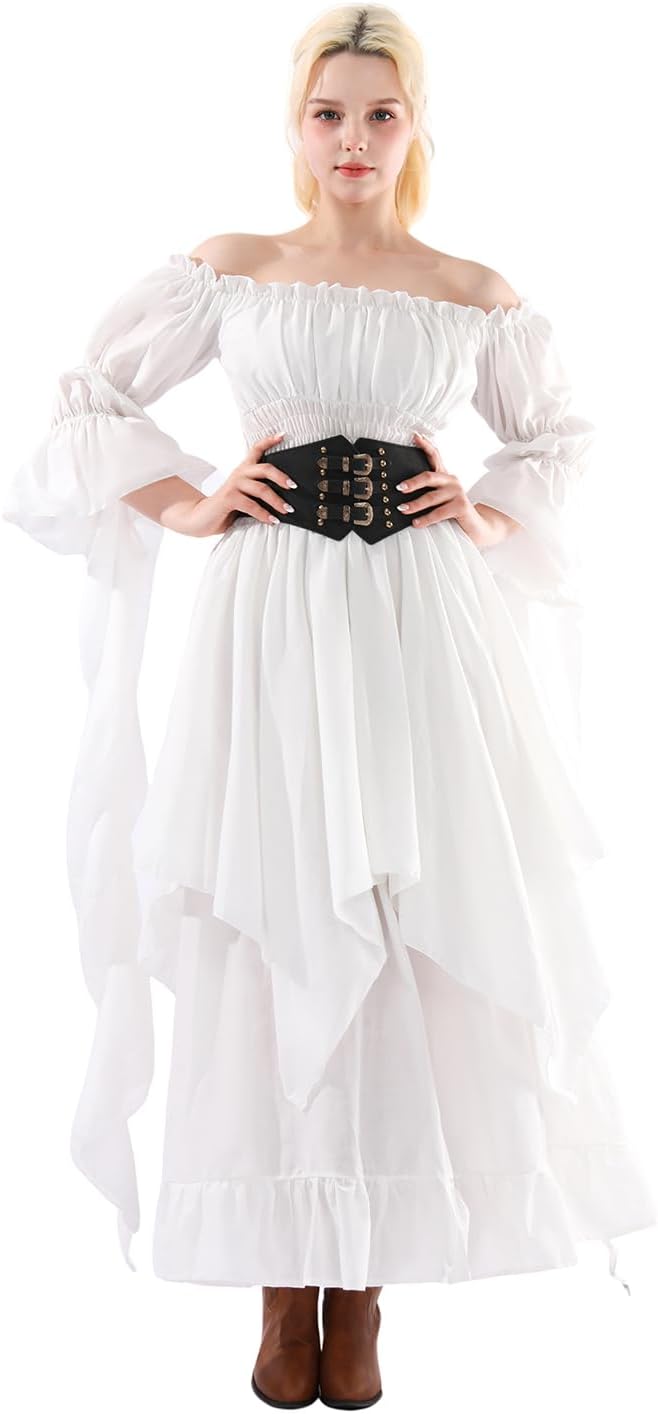 CR ROLECOS Viktorianisches Kleid Damen Piraten kostüm Mittelalter Kleidung Victorian Dress Karneval