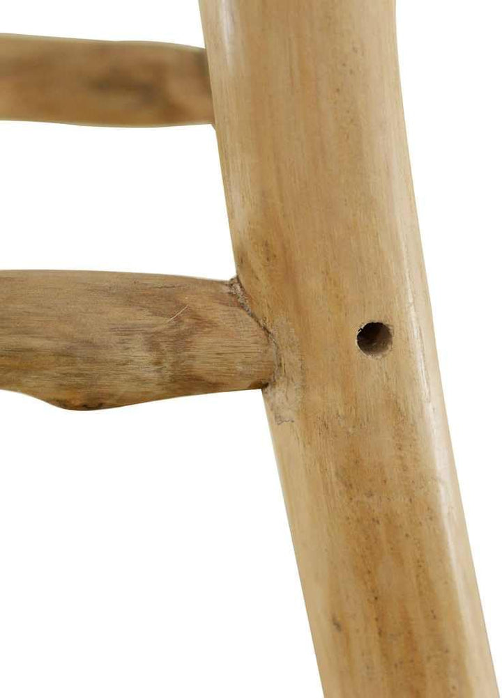 vidaXL Teak Massiv Barhocker Handgefertigt Tresenhocker Bistrohocker Küchenhocker Bar Stuhl Hocker T