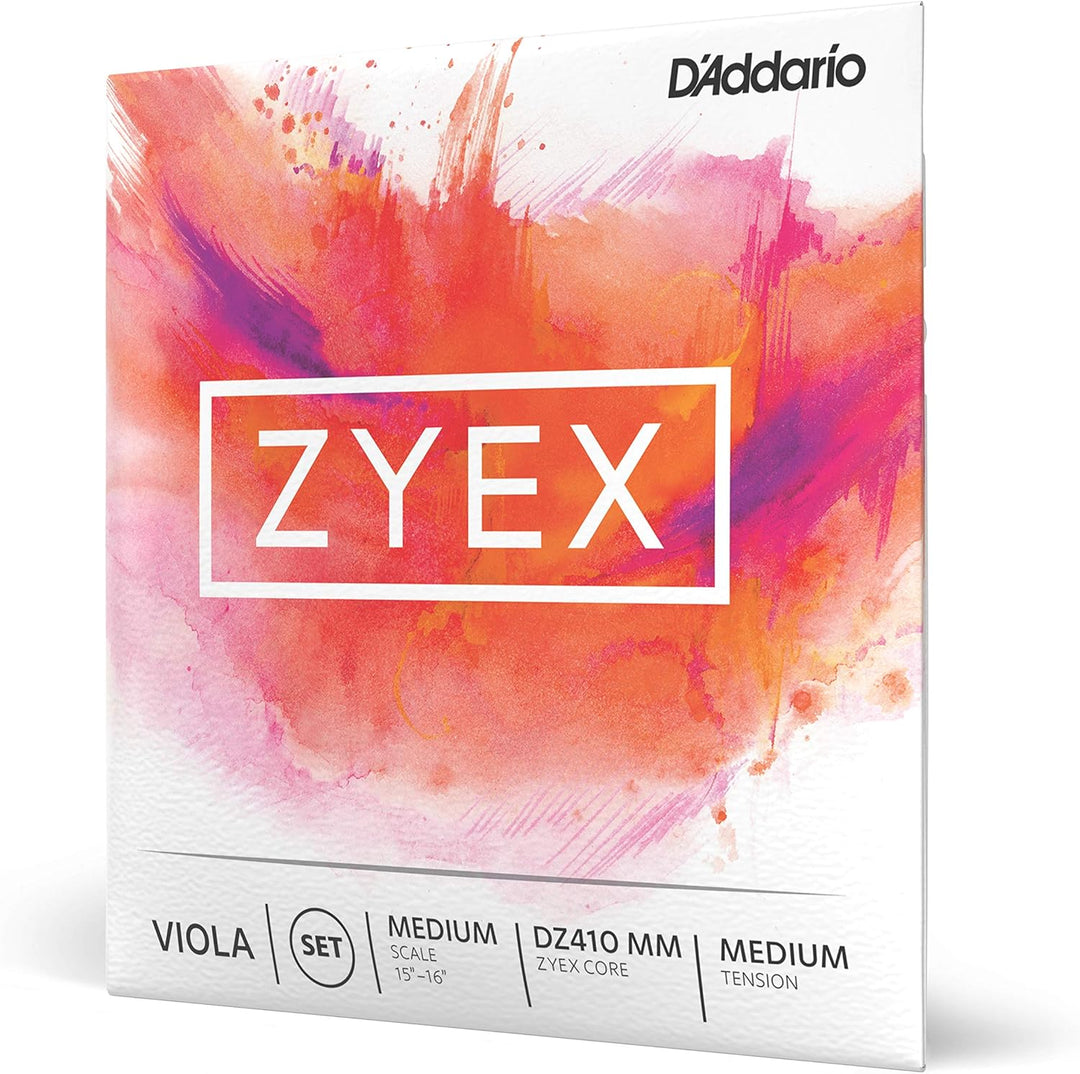 D'Addario DZ410-MM Zyex Viola Saitensatz synthetische Faser Medium Medium Full Set mittelgrosse Waag