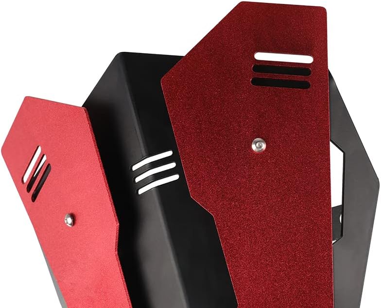 MOLONG Windschutzscheibe Aluminium Abweiser Für MT-03 MT03 MT 03 2020 MT-25 MT25 MT 25 2020（Rot）, Ro