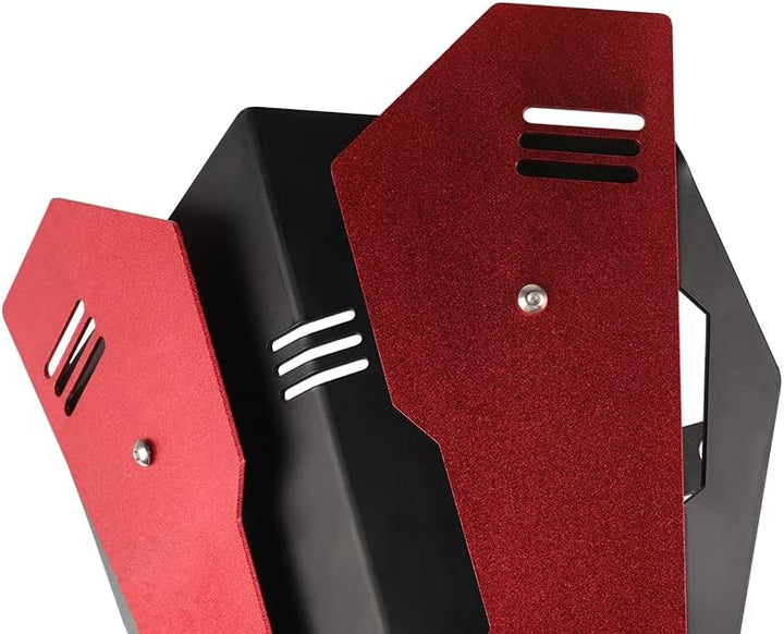 MOLONG Windschutzscheibe Aluminium Abweiser Für MT-03 MT03 MT 03 2020 MT-25 MT25 MT 25 2020（Rot）, Ro