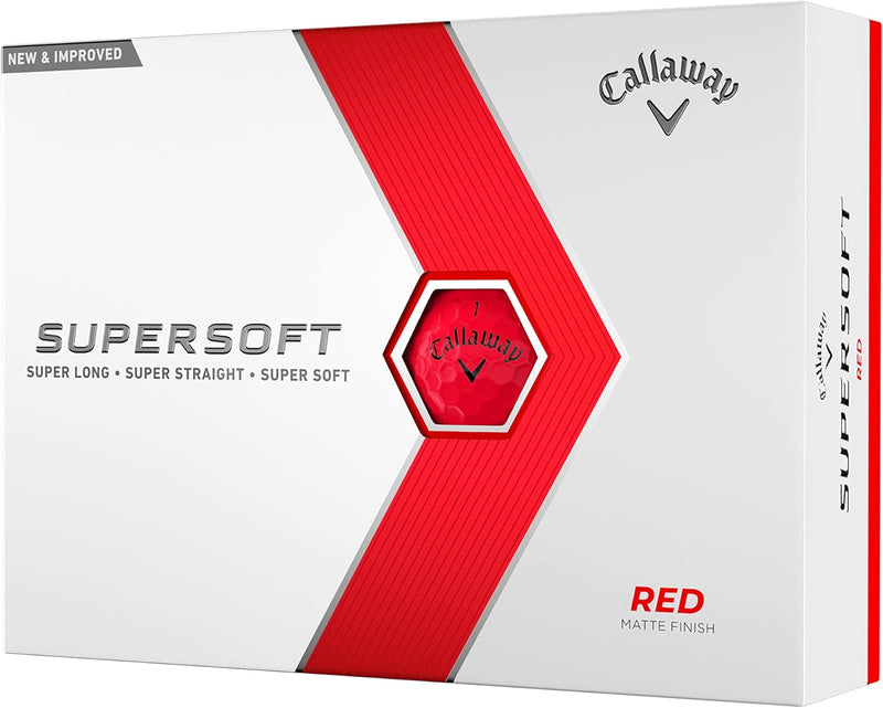 Callaway Supersoft Golfbälle 2023 Rot, Rot