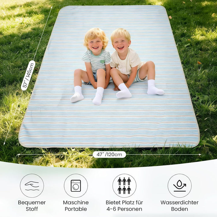 HappyPicnic Wicker Picknickkorb für 4 Personen, Willow Storage Hamper Service Geschenkset für Campin