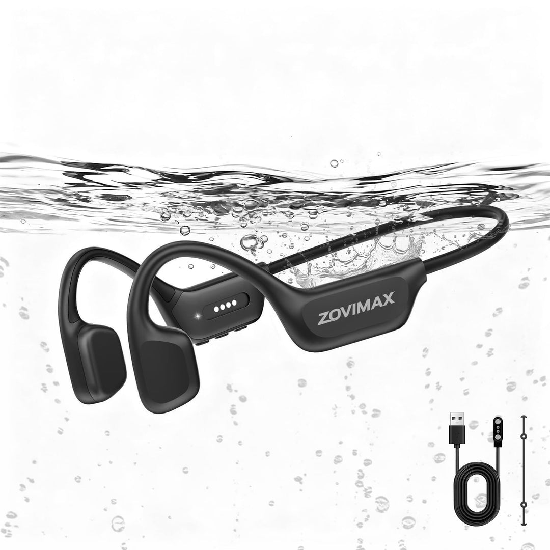 Knochenschall Kopfhörer Schwimmen, IPX8, Bluetooth 6.0, 8 GB MP3 | Open-Ear Sportkopfhörer, IPX8 was