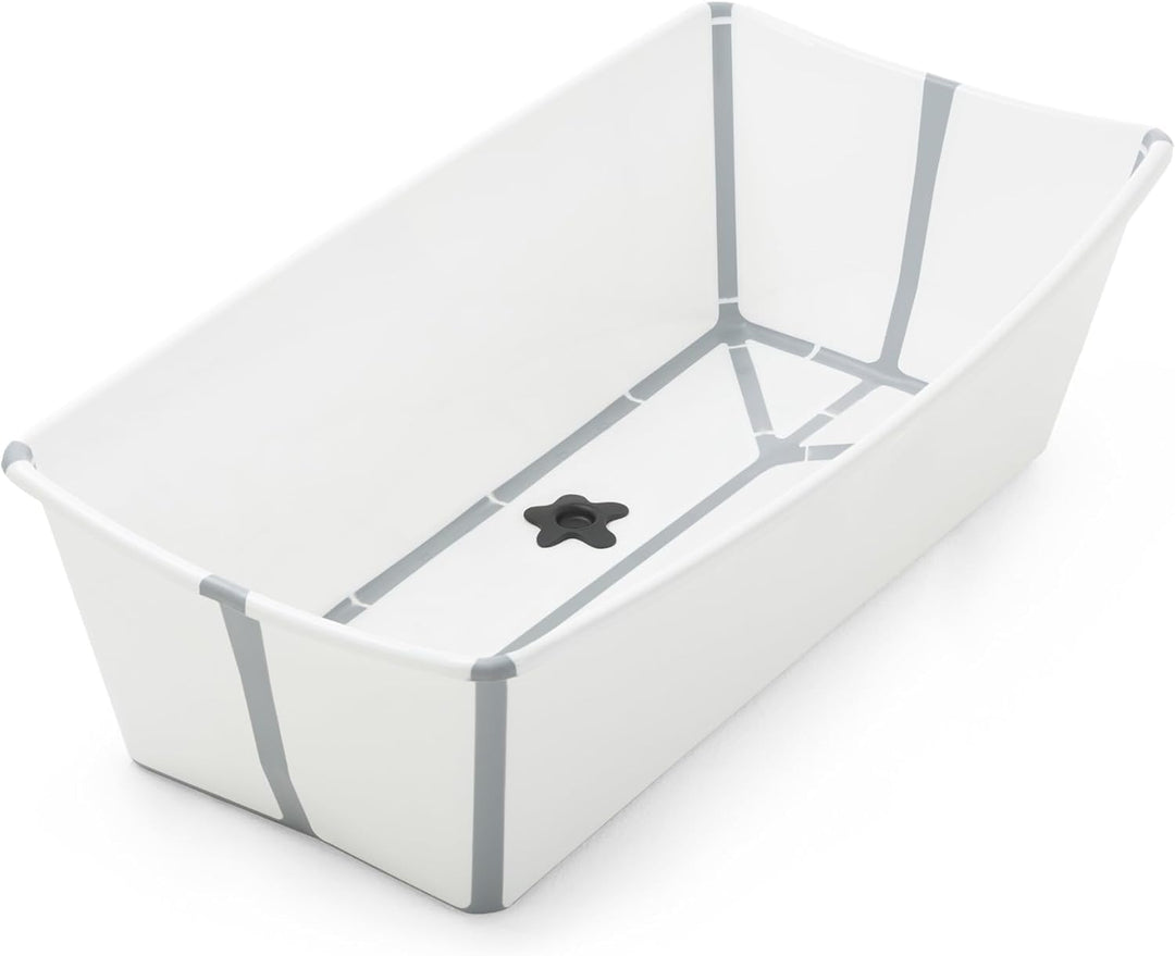 Stokke Flexi Bath X-Large, Ocean Blue - Geräumige faltbare Babybadewanne - Leichte Konstruktion & ei