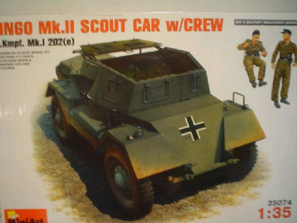 Mini Art 35074 1:35 Dt. Dingo Mk II Pz.Kpfw.Mk.1 202e - originalgetreue Nachbildung, Modellbau, Plas