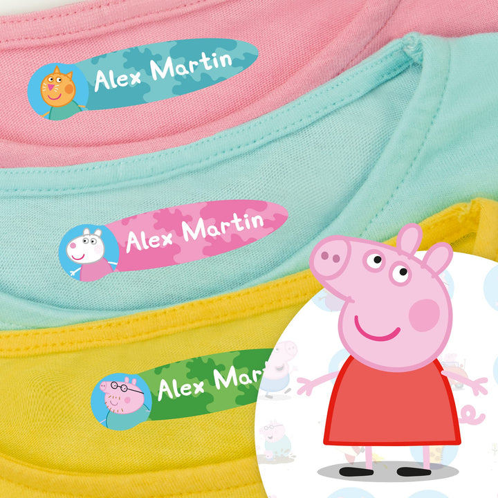 Peppa Pig Kinder-Kleideretiketten für Schule oder Kindergarten, 96 Stück