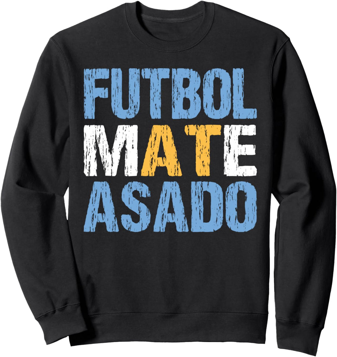 Futbol Mate Asado Funny Argentinian Pride Argentina Sweatshirt
