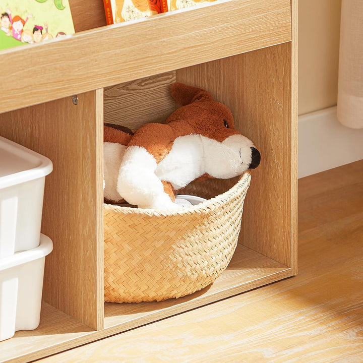 SoBuy Bücherregal Kinder Montessori Regal Kinderzimmer mit 3 Ablagefächern und 2 offenen Fächern Kin