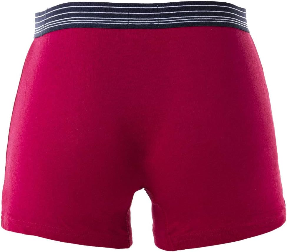 Mustang 3er Pack - Herren Boxershorts aus Baumwolle, Unterhosen für Männer, Navy/Weiss/Rot