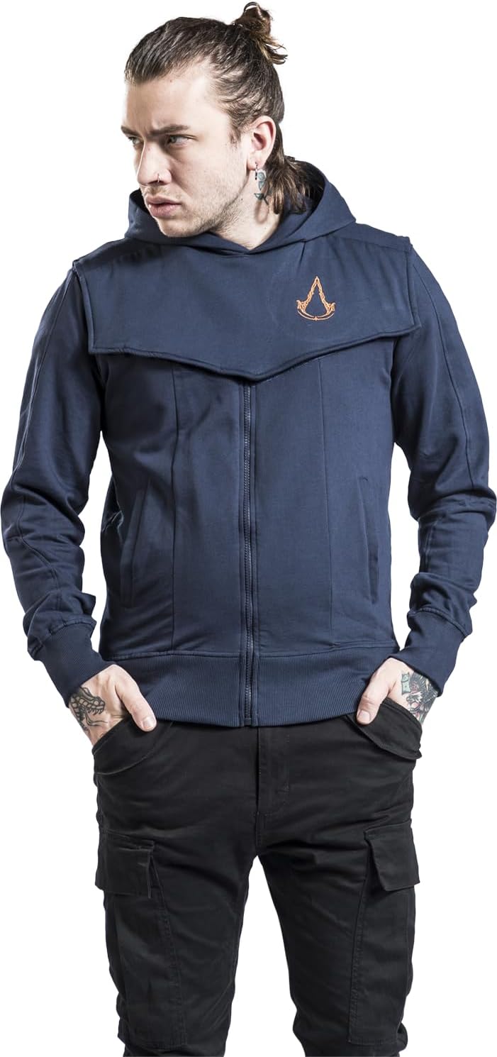 Assassin's Creed Mirage - Hero Männer Kapuzenpullover blau Fan-Merch, Gaming L Blau, L Blau