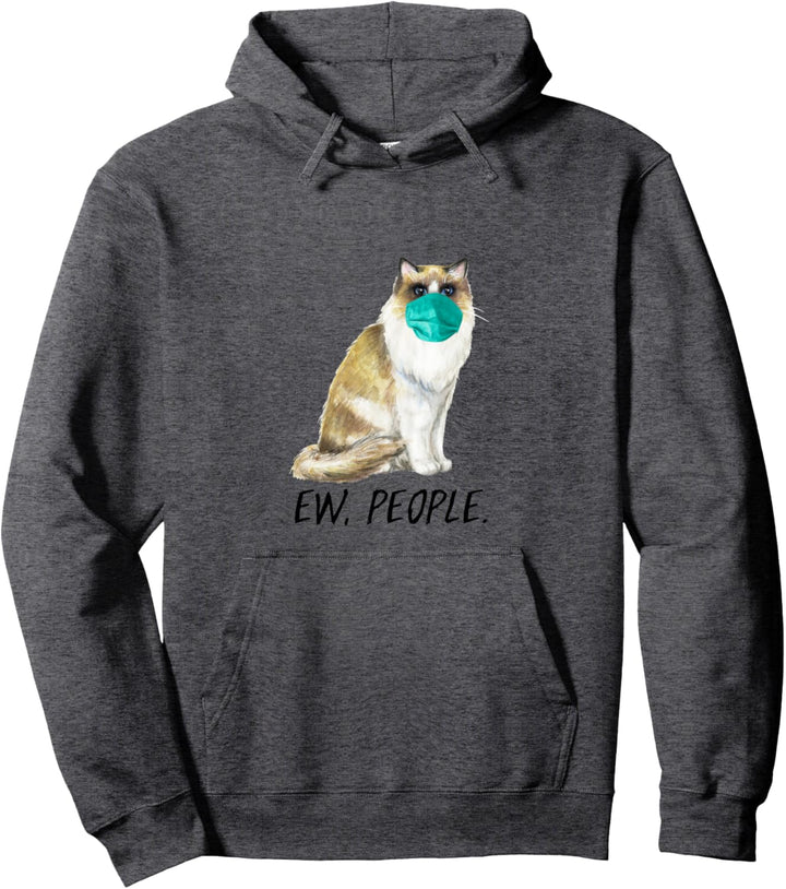 RAGDOLL Katze mit Gesichtsmaske Mundschutz Pullover Hoodie