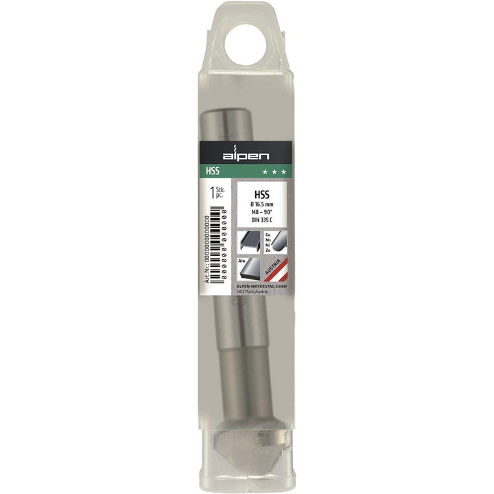 alpen HSS Kegelsenker, 90 Grad, DIN 335 C, Durchmesser 25 mm, 229202500100 Senker ø: 25 mm, Senker ø