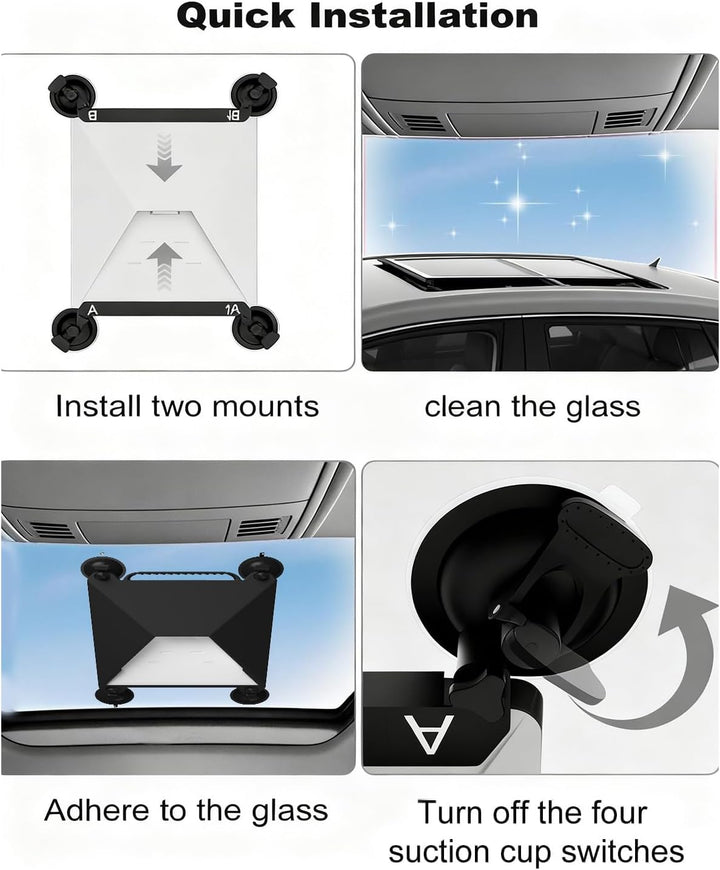 Starlink Mini Halterung,Saugnapfhalterung für Starlink Mini, vibro,dämpfendes Silikon, Premium ABS,