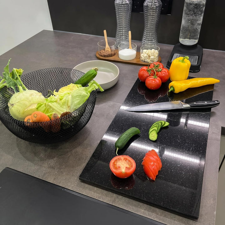 Granit Schneidebrett Servierbrett und Herdabdeckplatte Made in Germany edle Unterlegplatte aus massi