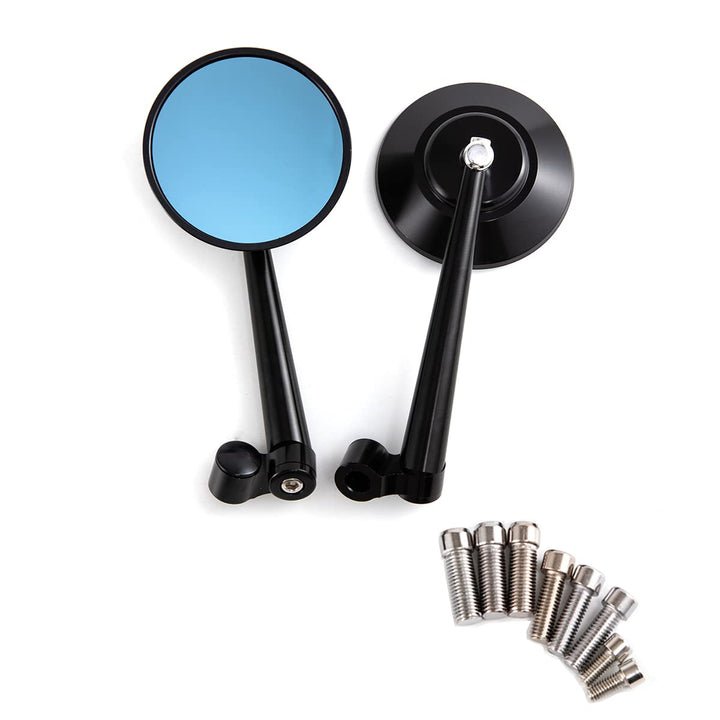 3,14 '' Runder Motorrad spiegel passend für 10 mm 8mm Schraube Motorradlenker Seitenrückspiegel