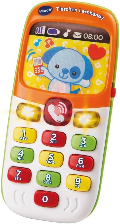 VTech Tierchen Lernhandy – Lerntelefon für Kinder 9-36 Monate