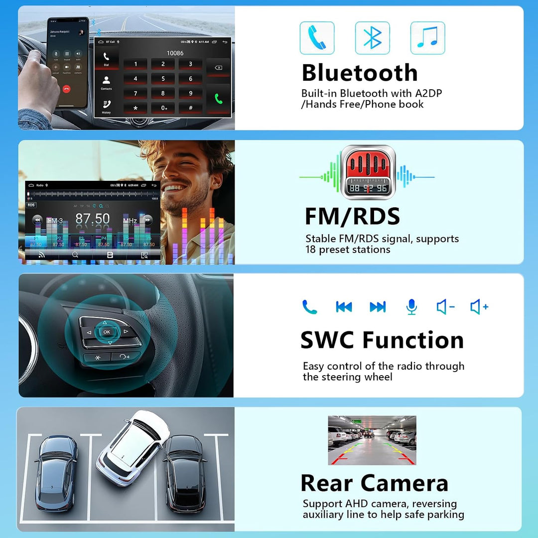 4GB+64GB Autoradio für FIAT Punto 10-16/Linea 12-15 mit Wireless Carplay/Android Auto, Bildschirm Ca