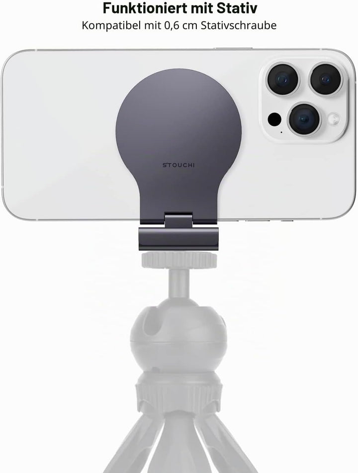 Stouchi Continuity Camera Mount für iMac, Desktop Monitor,Einstellbarer Winkel iPhone Monitor Halter
