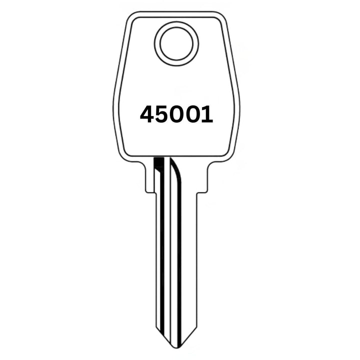 Ersatzschlüssel für Euro-Locks (Code 45001 bis 46000) - Nachschlüssel für Möbel-, Spindschlösser und