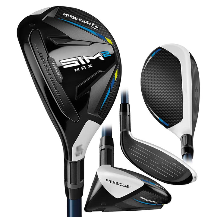 TaylorMade SIM 2 Max Rescue Herren Linke Hand Graphit Regulär 22 Grad, Linke Hand Graphit Regulä