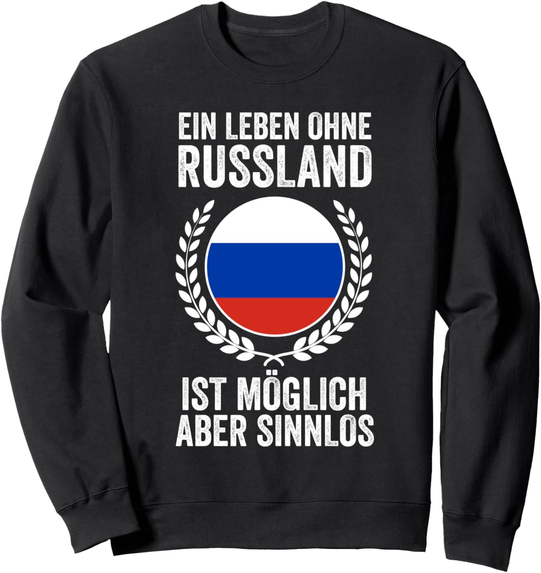 Russe Russin Russen Russische Flagge Russland Sweatshirt