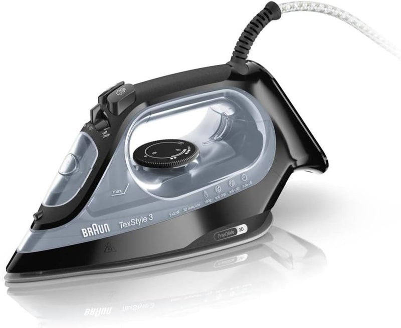 Braun Household BK TexStyle 3 SI 3055 Steam Iron, Plastic, 2400 W