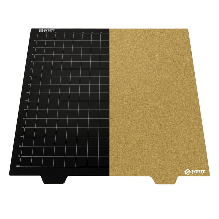 BCZAMD 300x300mm/11.8 in 3D Drucker Plattform 2022 Upgrade JanusBPS-PET Bauplatte Pulver Gold PEI+PE