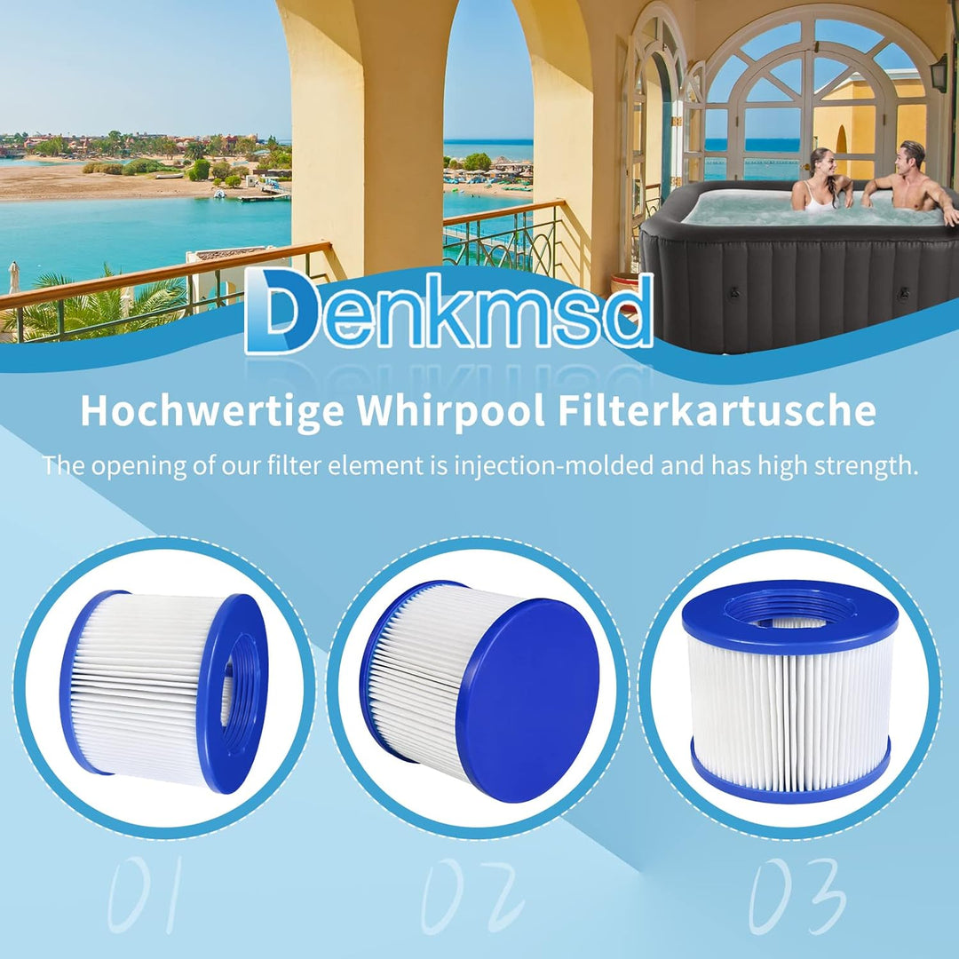 Filter für aufblasbares Spa, Infinite spa filterkartusche für Clever Spa 75 * 100 mm Höhe 75 mm Pool