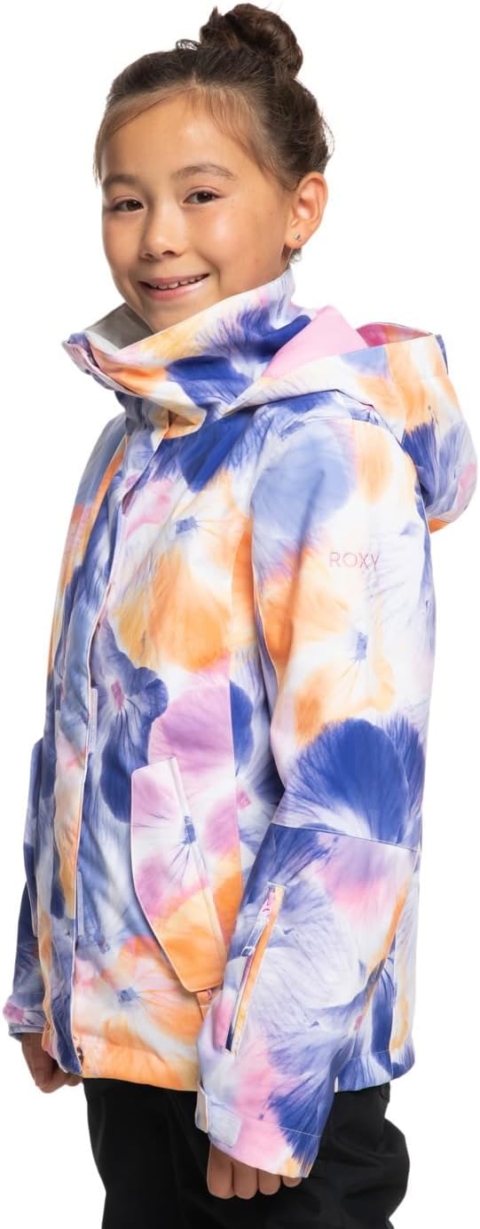 Roxy Mädchen Girl Jk Jetty-Snow Jacket 8-16 10 Jahre Weiss, 10 Jahre Wei&amp;