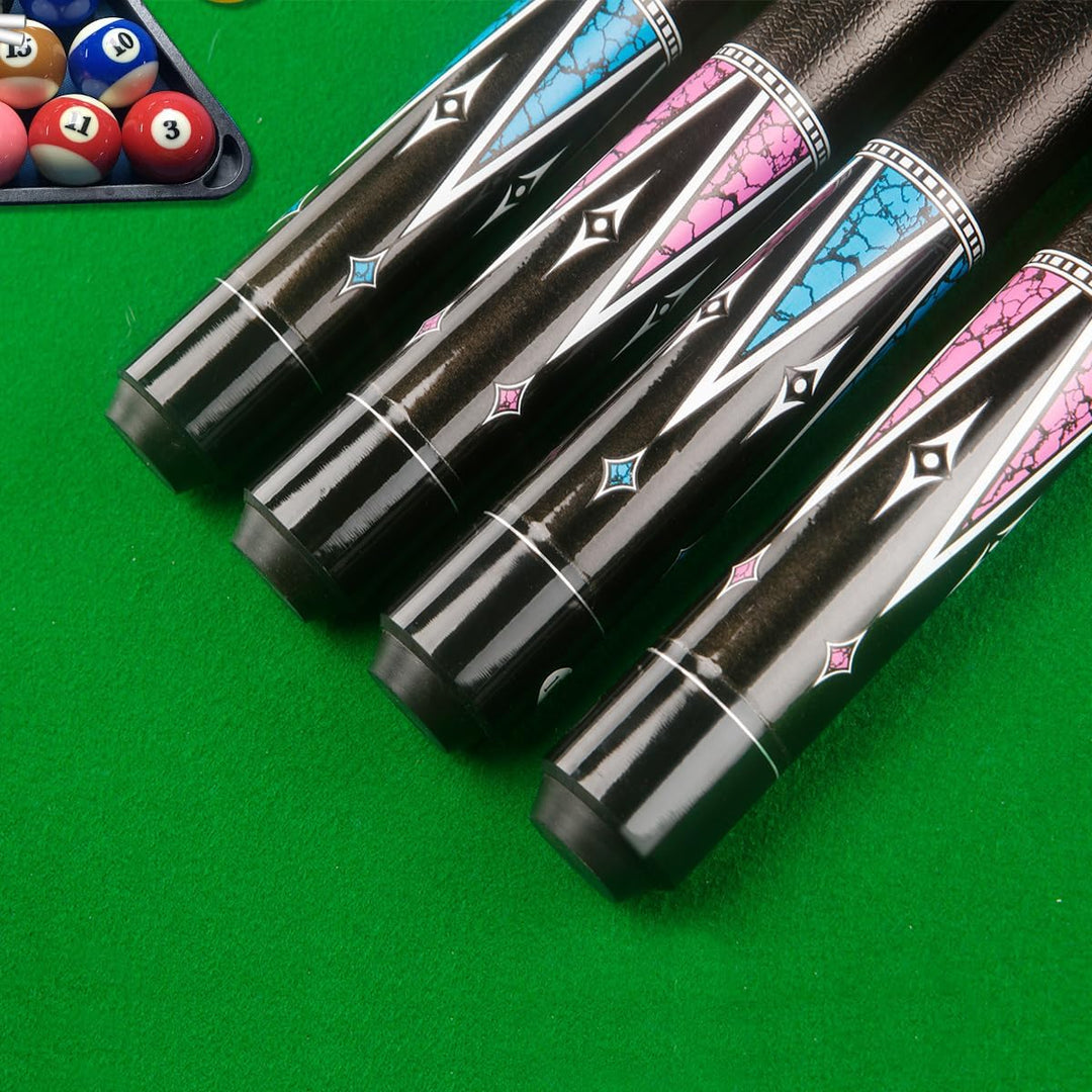Billiards Short Pool Cue Stick, 48inch Billiard Cue Sticks, Table Pool Stick for Beginners, Hardwood