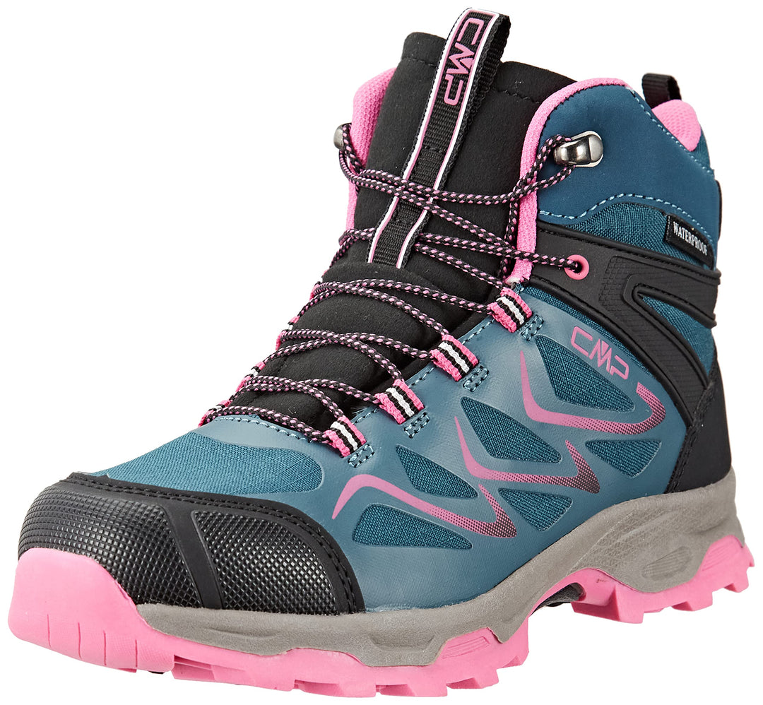 CMP Unisex Kinder Kids Byne Mid Wp Outdoor ShoesKinder-Sportschuhe 31 EU Blau Fluo Violett Lake Purp