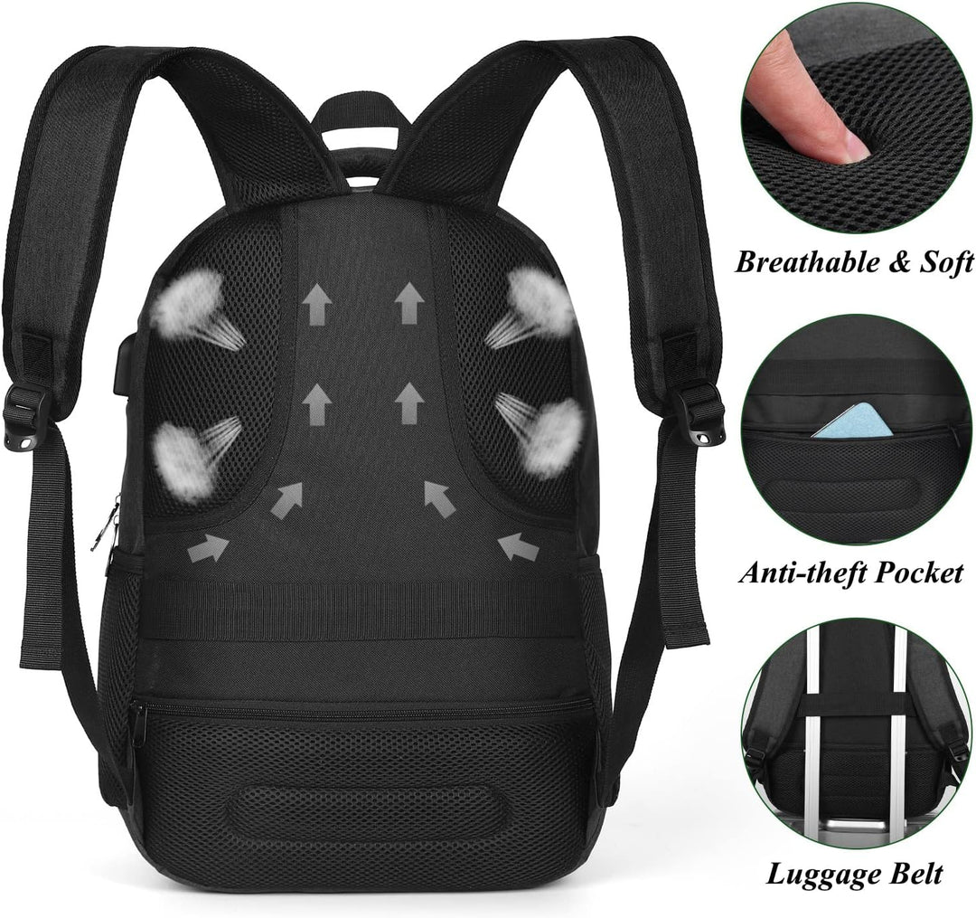 YAMTION Rucksack Herren und Damen,Gross 17.3 Zoll Schultasche Schulranze Schulrucksack Jungen Teenag