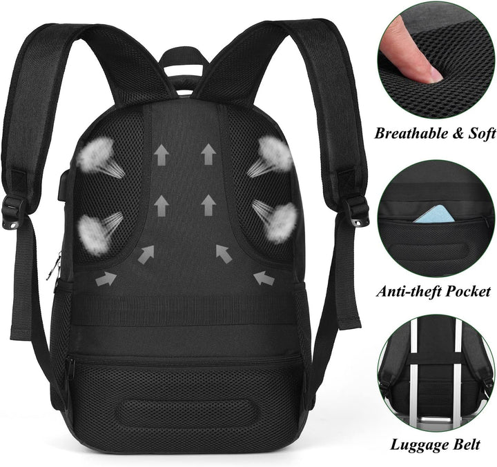 YAMTION Rucksack Herren und Damen,Gross 17.3 Zoll Schultasche Schulranze Schulrucksack Jungen Teenag