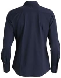 Pure Slim Functional Bluse Hemdenkragen Nachtblau M Nachtblau, M Nachtblau