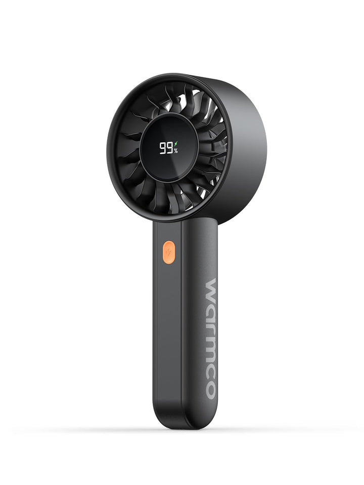 Warmco HC2 5000mAh Handventilator für Reise und Outdoor | 6-18 Std. Laufzeit, 7m/s Luftstrom, 4 Stuf