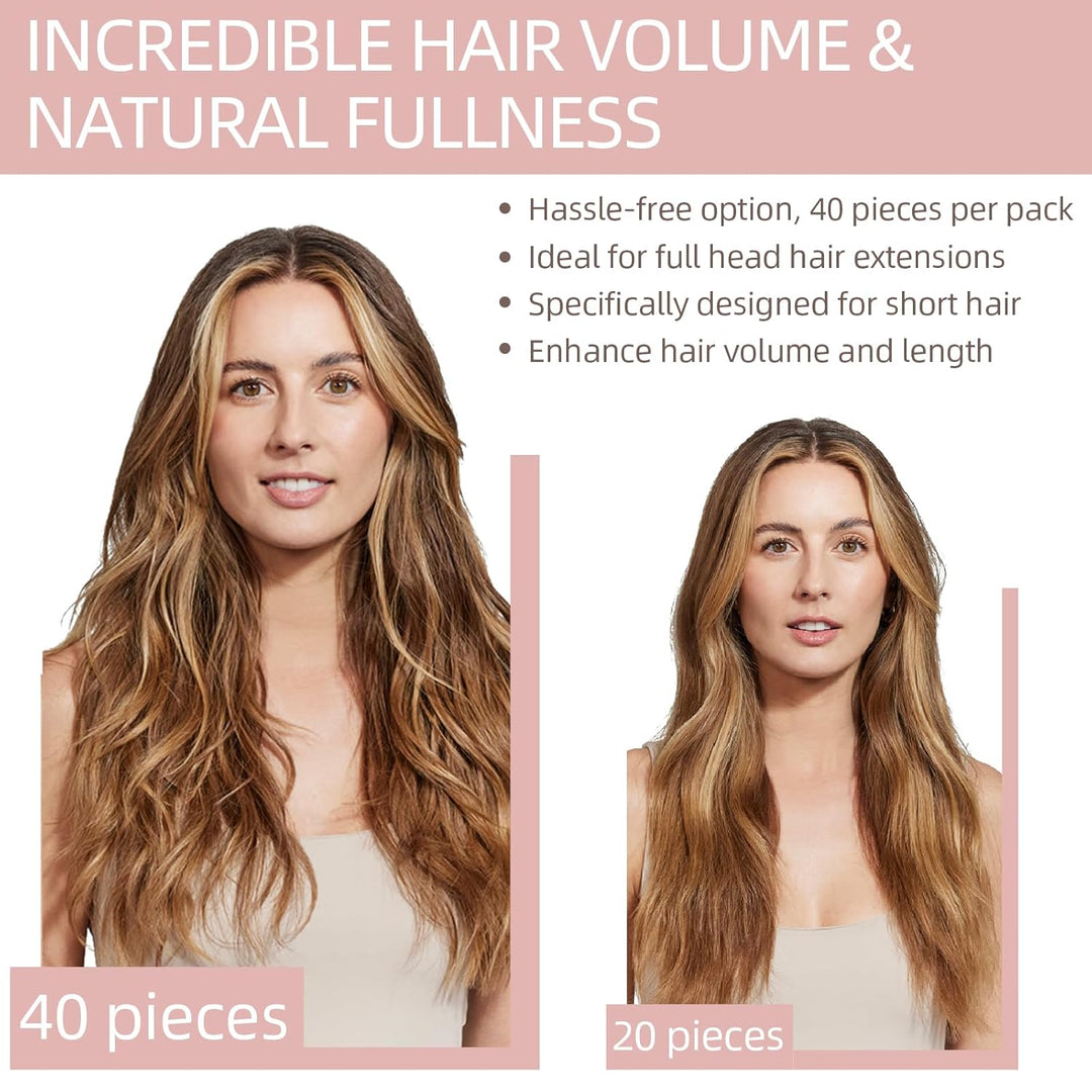 Silk-co Tape in Extensions Echthaar 40stk, Remy Tape Extensions Echthaar, Skin Weft Haarextensions K