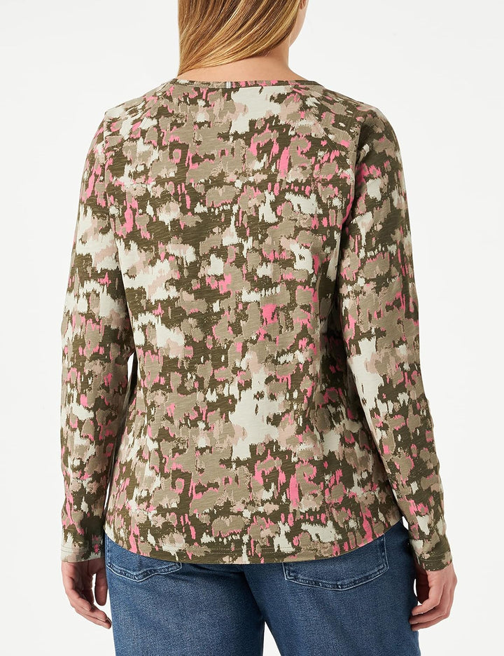camel active Damen Pullover XS Multicolor Aop, XS Multicolor Aop