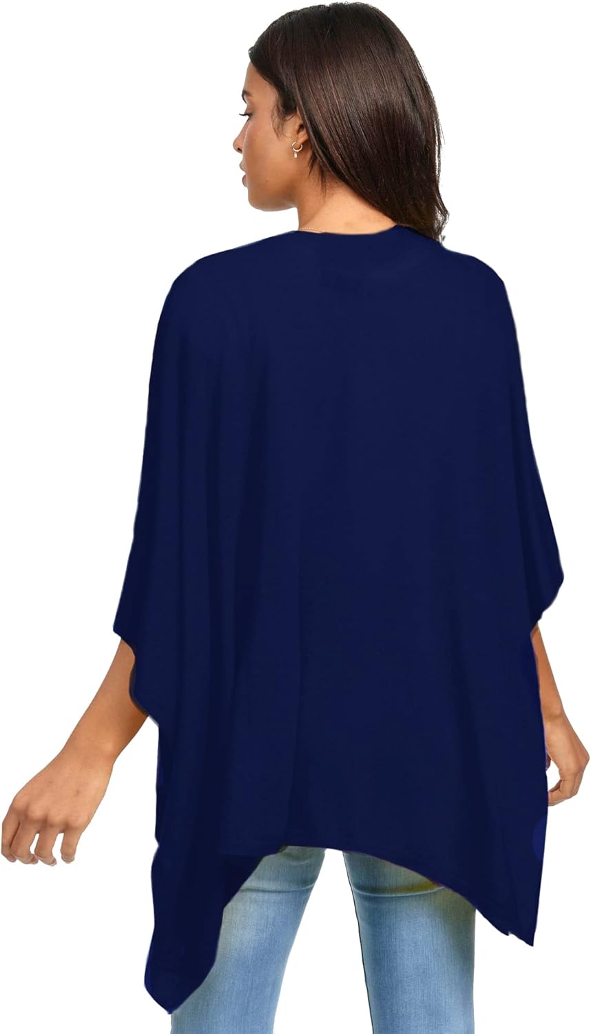Damen Poncho,Schal Pullover, Lange Strickjacke, Strickpullover, Mantel,XXL Umhängetuch,Tunika für So