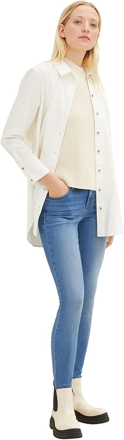 TOM TAILOR Damen Alexa Skinny Jeans 25W / 30L 10281 - Mid Stone Wash Denim, 25W / 30L 10281 - Mid St