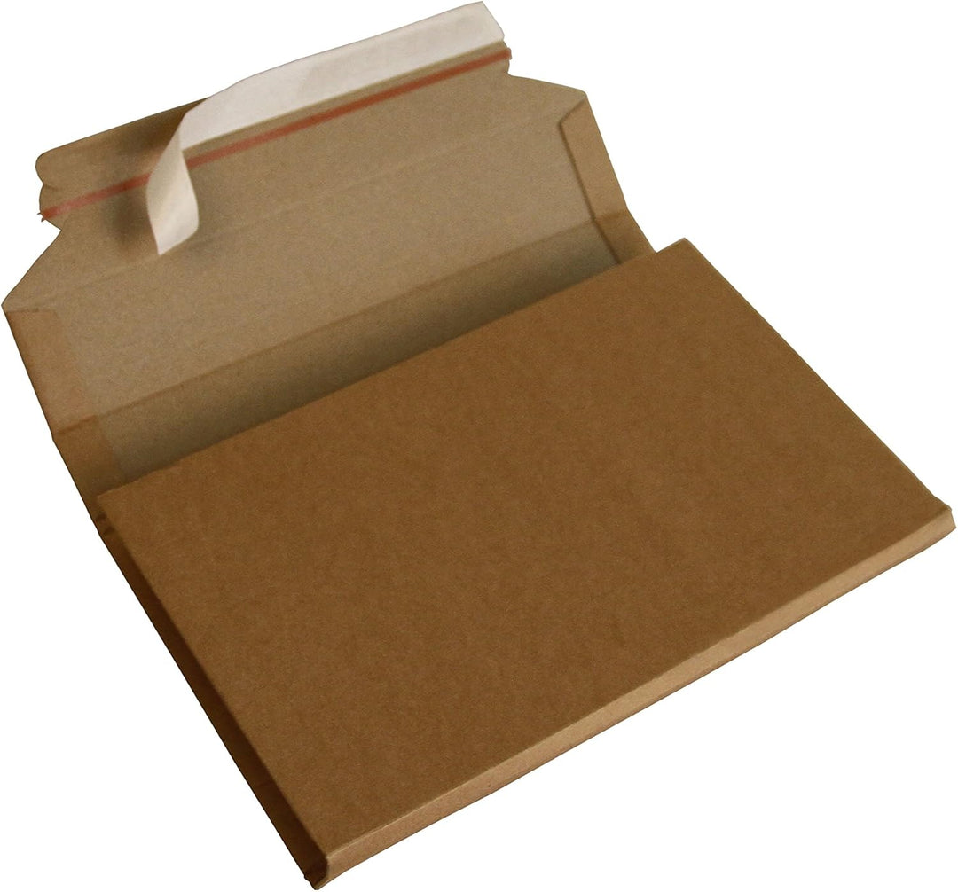 Universal Wickelverpackungen für DIN A4 aus Wellpappe Karton Gr. 302x215x20-75mm (PS.305) (50), 50