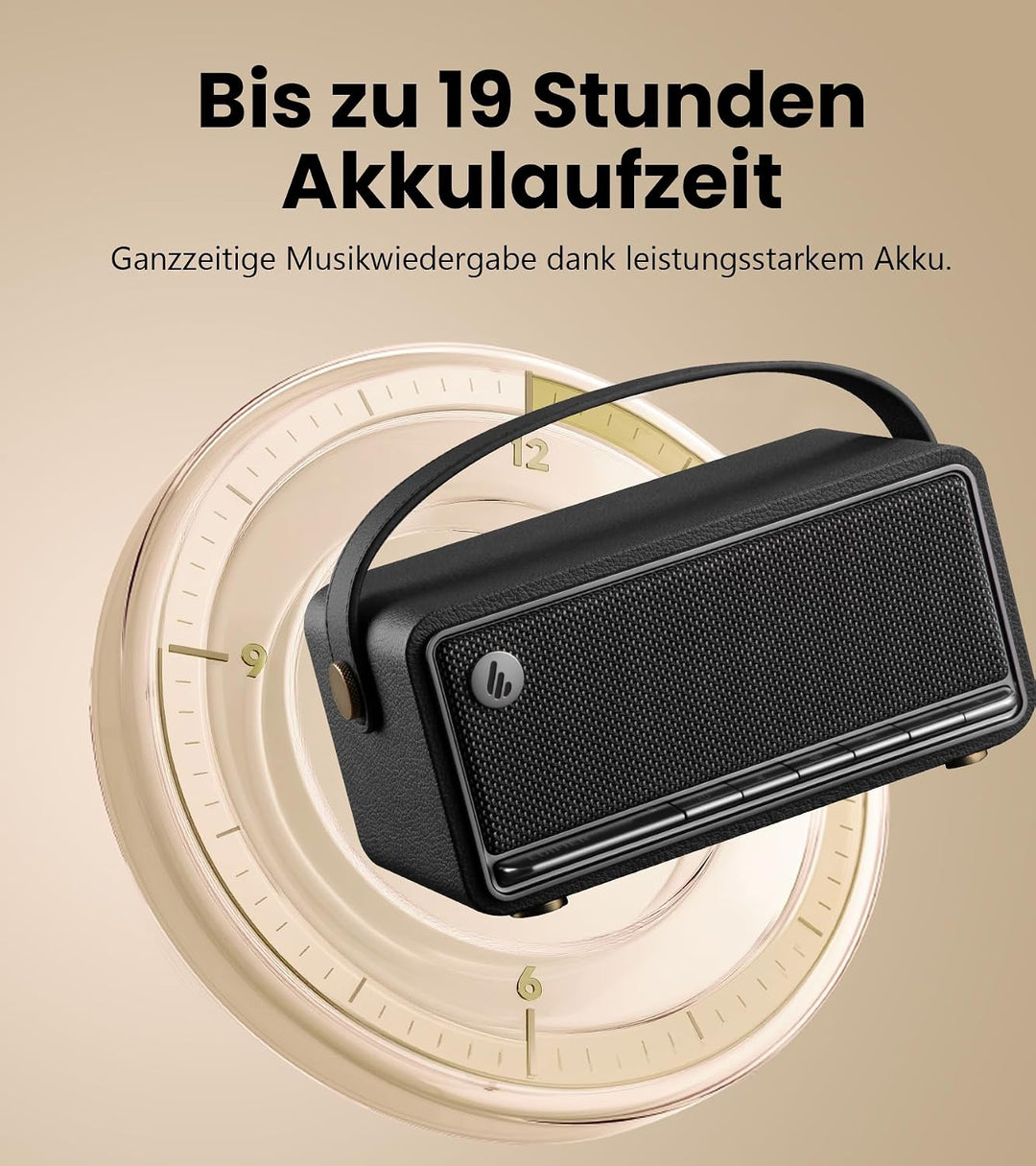 Edifier MP330 Tragbarer Bluetooth-Lautsprecher mit 40W RMS, Schwarz, Schwarz