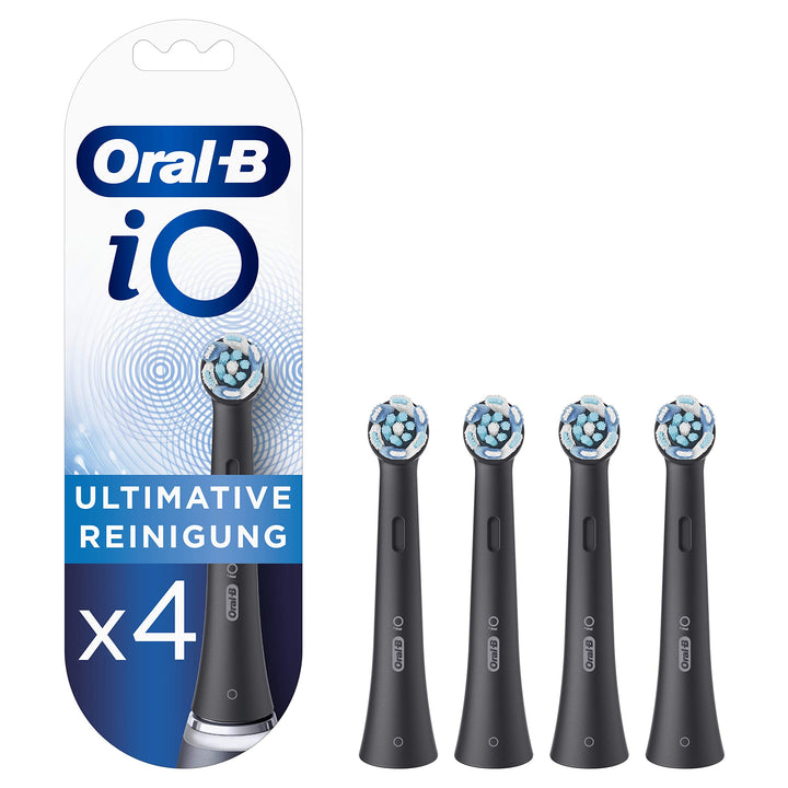 Oral-B iO Ultimative Reinigung Aufsteckbürsten für elektrische Zahnbürste, 4 Stück, ultimative Zahnr