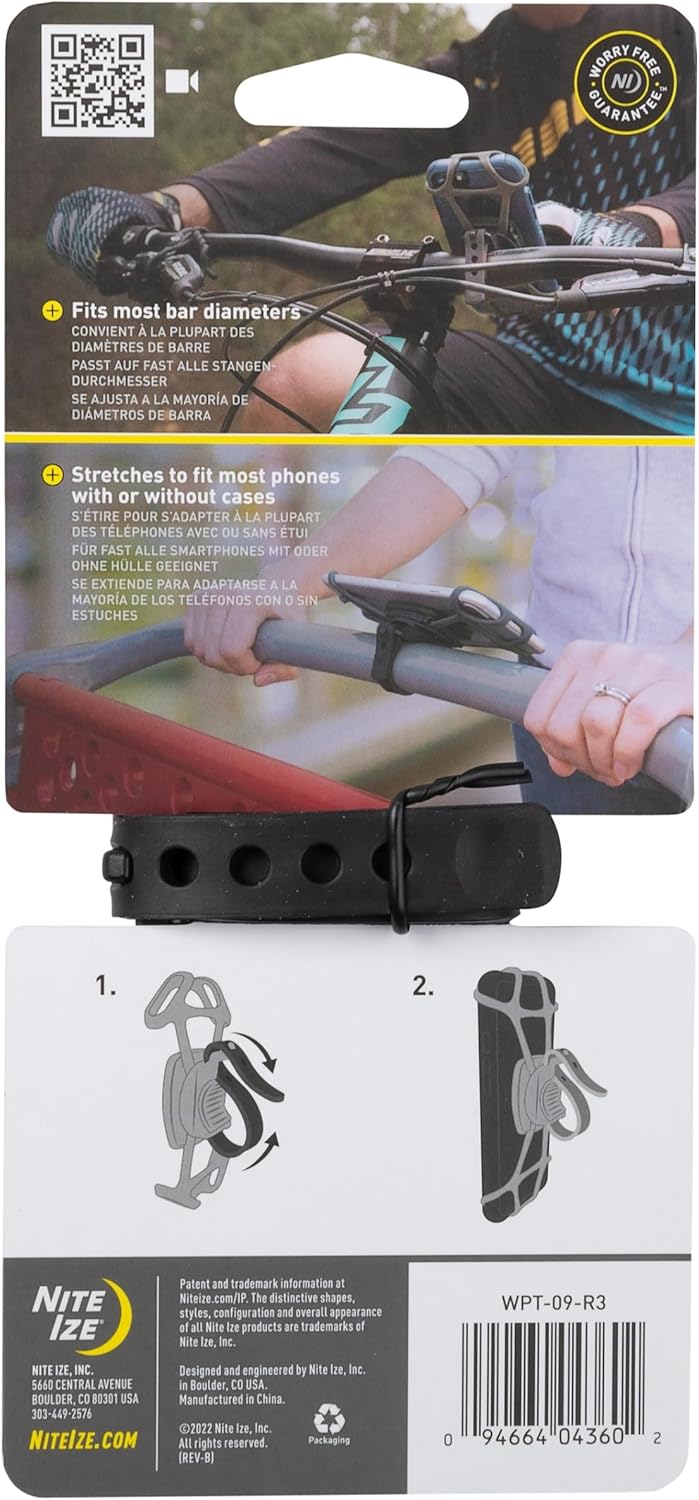NITE Ize IZE Wraptor Handy Staender Schwarz NI-WPT-09-R3