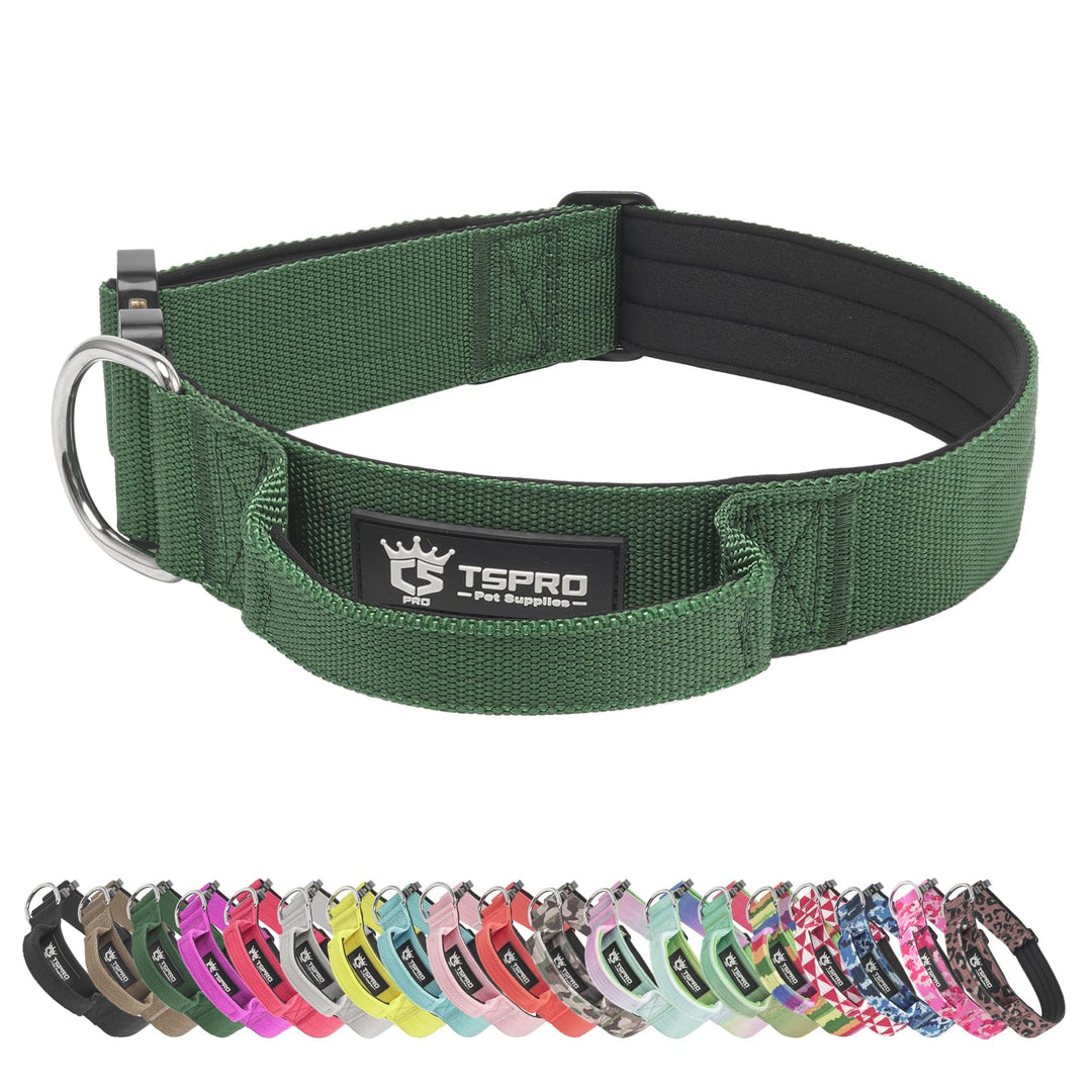 TSPRO Premium Hundehalsband mit Griff Dickes Verstellbares Hundehalsband Schwere Ausführung Schnellv