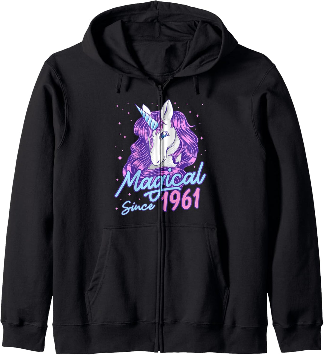 Magisch seit 1961 60 Jahre alte Frauen Geburtstagsgeschenk Kapuzenjacke