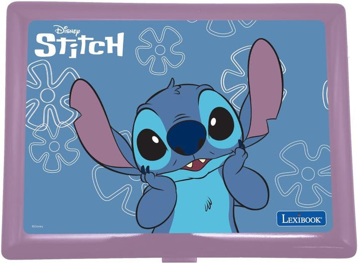 Lexibook, Disney Stitch, Bilingualer Lern-Laptop Disney Stitch, 170 Aktivitäten auf Englisch/Deutsch