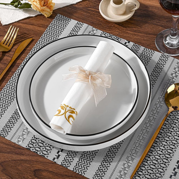 MORGIANA Linen Feel Servietten Einweghandtücher, Badezimmer Airlaid Eco Servietten Gästehandtücher f