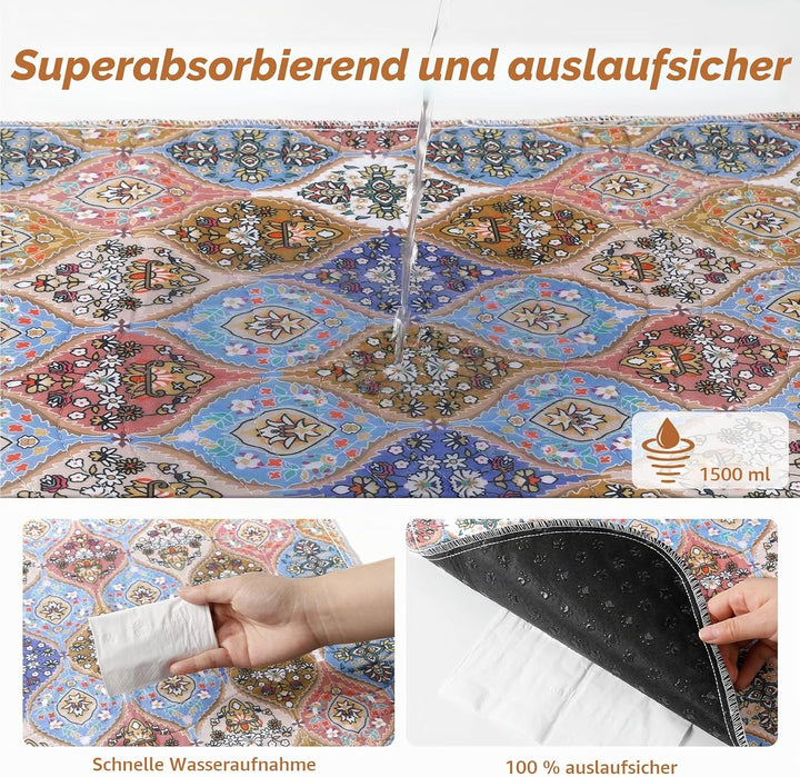 Gimars Wiederverwendbare Trainingsunterlagen, Bohemian-Stil, 80 × 92 cm, 2er-Pack, Modell CW09-02